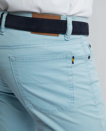Broek johnson lichtblauw