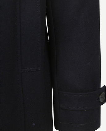 Caban coat wol donkerblauw
