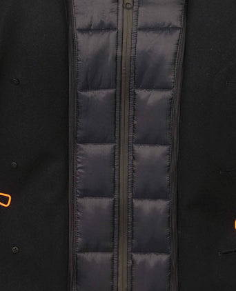 Caban coat wol donkerblauw