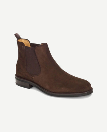 Steppin' Out chelsea boots suède bruin