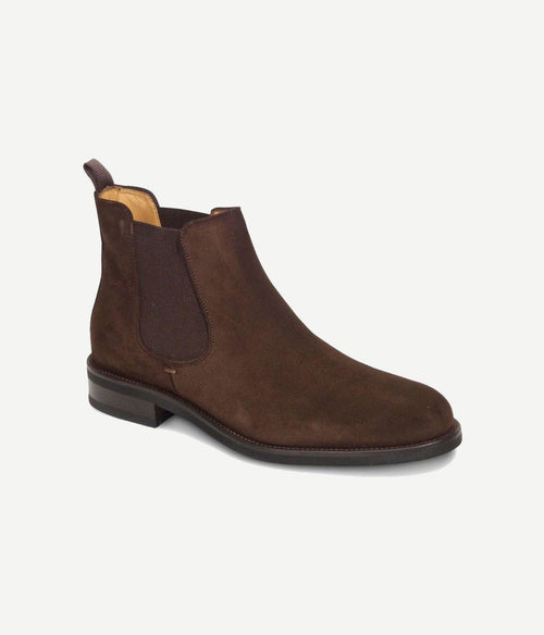 Steppin' Out chelsea boots suède bruin