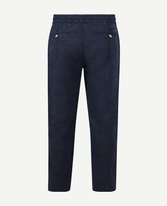 Chicago chino linen donkerblauw