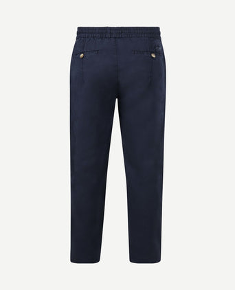 Chicago chino linen donkerblauw