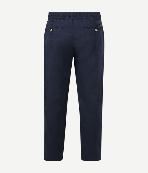 Chicago chino linen donkerblauw