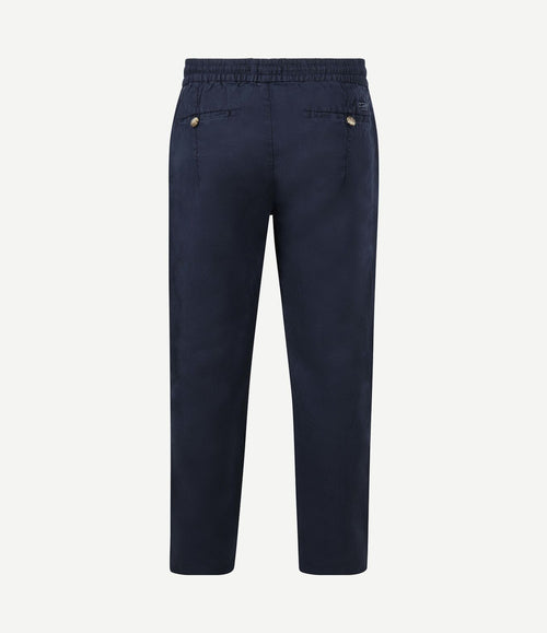 Chicago chino linen donkerblauw