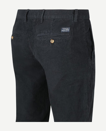 Steppin' Out chino flemm corduroy donkerblauw | Regular-fit