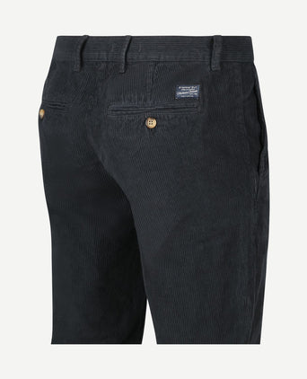 Chino flemm corduroy donkerblauw
