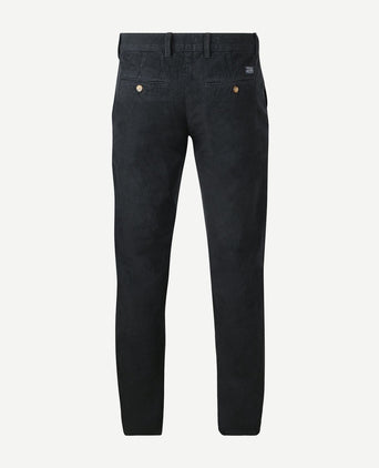 Chino flemm corduroy donkerblauw
