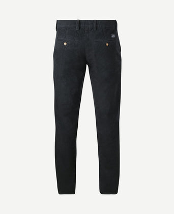 Chino flemm corduroy donkerblauw