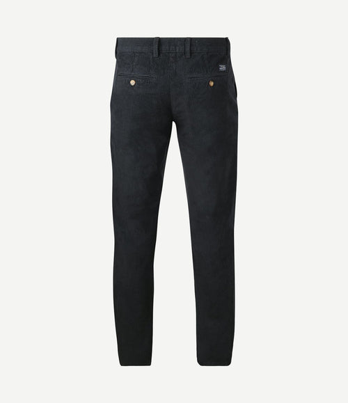 Chino flemm corduroy donkerblauw