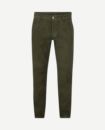 Chino flemm corduroy olive