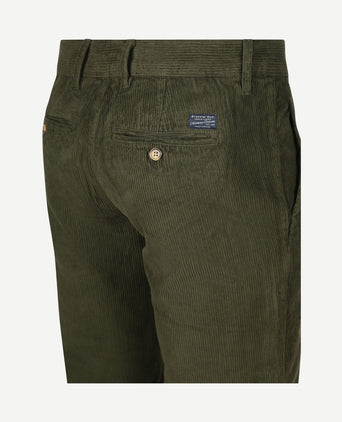 Chino flemm corduroy olive