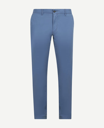 Chino newbury light twill blauw