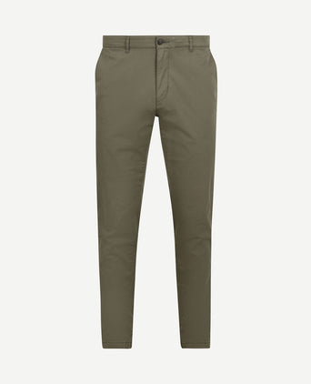 Chino newbury light twill olijfgroen