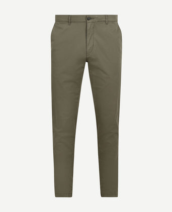 Chino newbury light twill olijfgroen