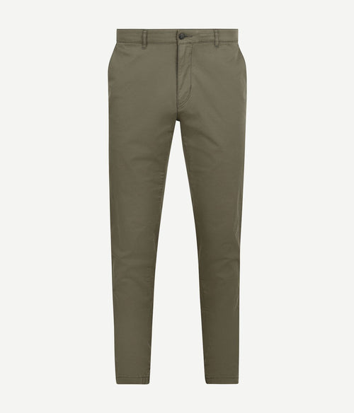 Chino newbury light twill olijfgroen