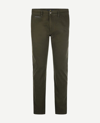 Steppin' Out chino northport dark olive | Slim-fit