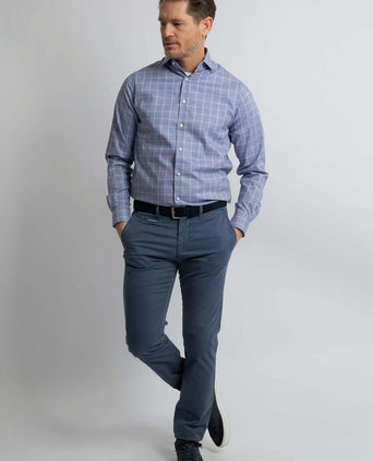 Steppin' Out chino northport indigo blauw | Slim-fit