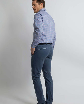 Steppin' Out chino northport indigo blauw | Slim-fit
