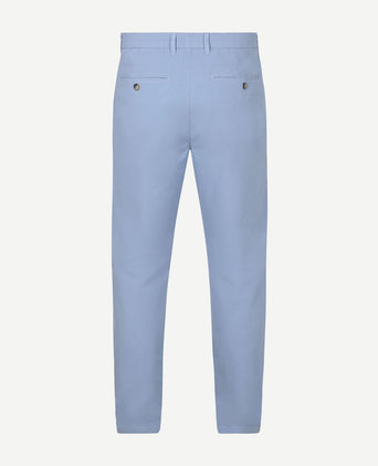 Chino portsmouth poplin lichtblauw