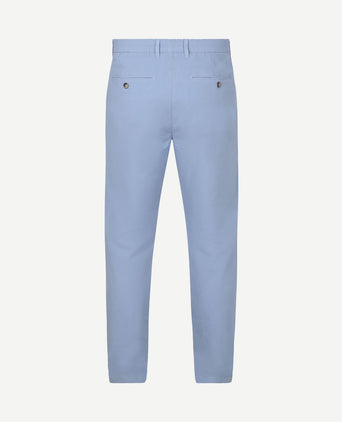 Chino portsmouth poplin lichtblauw