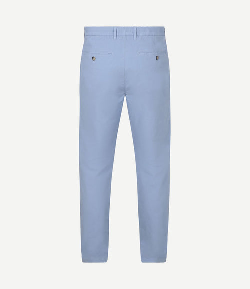 Chino portsmouth poplin lichtblauw