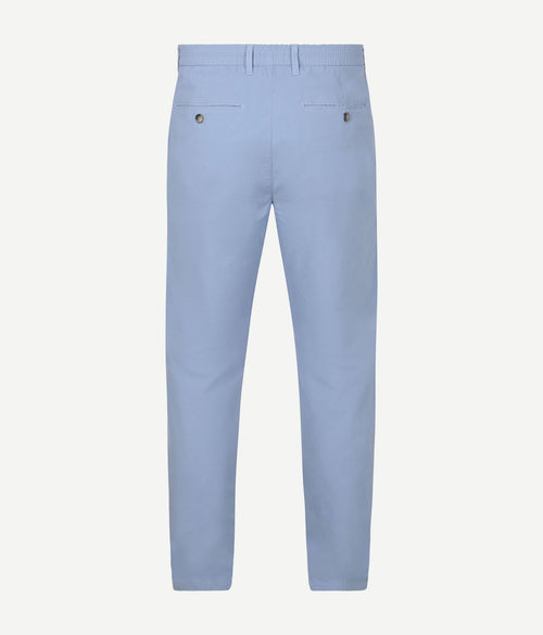 Chino portsmouth poplin lichtblauw