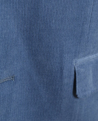 Colbert cord blauw