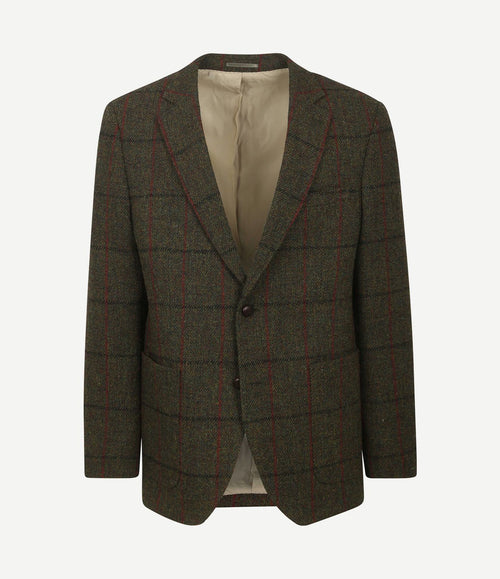 Colbert harris tweed donkergroen