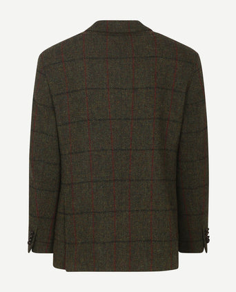 Steppin' Out colbert harris tweed donkergroen | Regular-fit