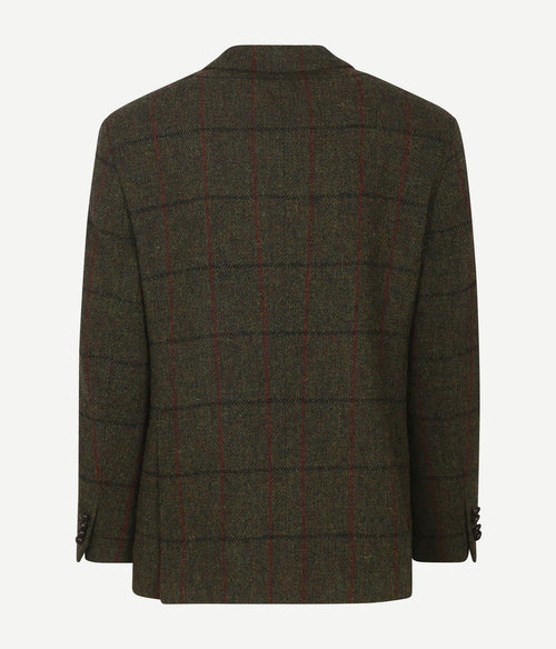 Steppin' Out colbert harris tweed donkergroen | Regular-fit