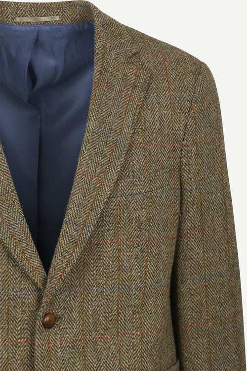 Steppin' Out colbert harris tweed groen | Regular-fit