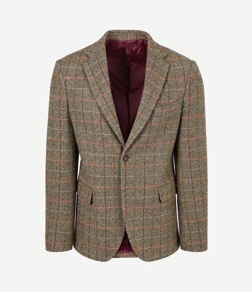Colbert shetland wool check green