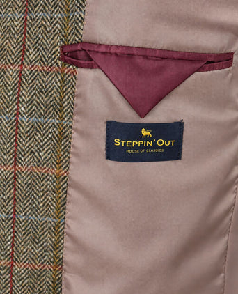 Colbert shetland wool check green