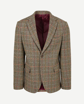 Colbert shetland wool check green