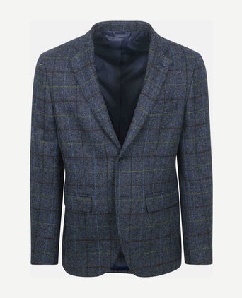 Colbert wol donkerblauw