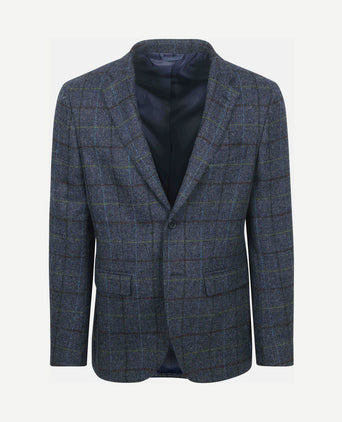 Colbert wol donkerblauw