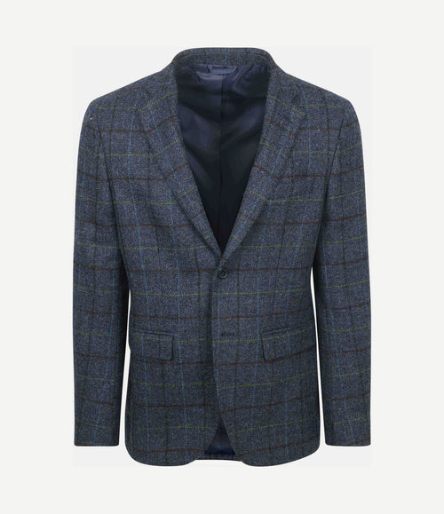 Colbert wol donkerblauw