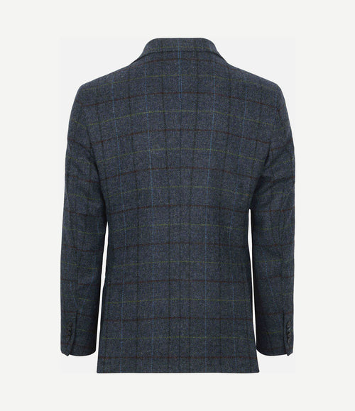 Colbert wol donkerblauw