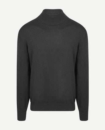 Steppin' Out coltrui cotton cashmere antraciet | Regular-fit