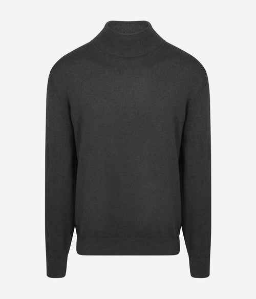 Steppin' Out coltrui cotton cashmere antraciet | Regular-fit