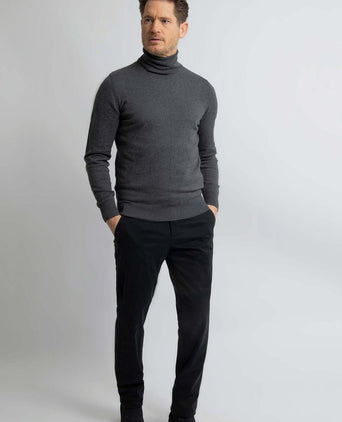 Steppin' Out coltrui cotton cashmere antraciet | Regular-fit
