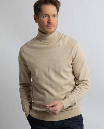 Steppin' Out coltrui cotton cashmere ecru | Regular-fit