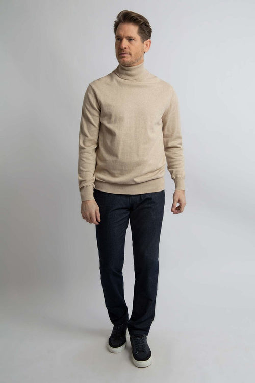 Steppin' Out coltrui cotton cashmere ecru | Regular-fit