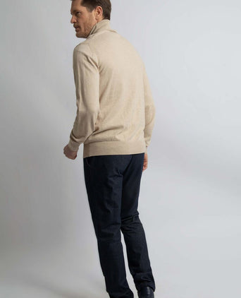 Steppin' Out coltrui cotton cashmere ecru | Regular-fit