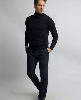Steppin' Out coltrui cotton cashmere donkerblauw | Regular-fit
