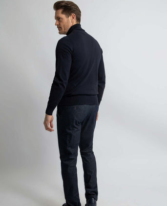 Steppin' Out coltrui cotton cashmere donkerblauw | Regular-fit