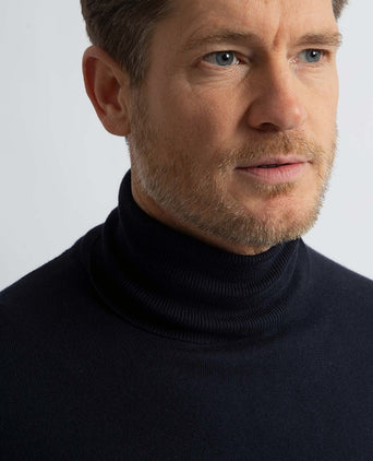 Steppin' Out coltrui cotton cashmere donkerblauw | Regular-fit