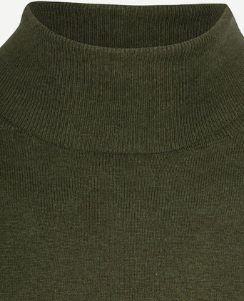 Steppin' Out coltrui cotton cashmere olijfgroen | Regular-fit