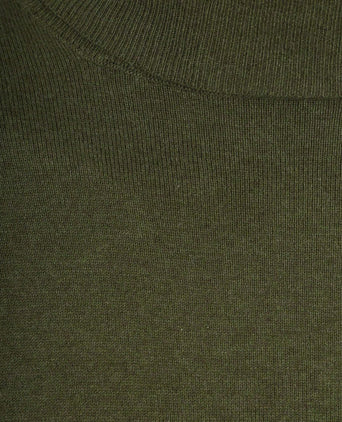 Steppin' Out coltrui cotton cashmere olijfgroen | Regular-fit